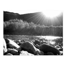 Black And White Landscape 5.png Post Cards