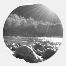 Black And White Landscape 5.png Stickers