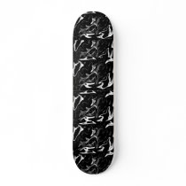 Black and White Liquid Skate Deck