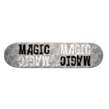 Black and White Magic Skate Board