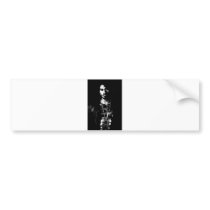 Black and White Male bumper sticker