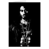 Black and White Male card