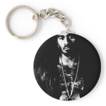 Black and White Male keychain
