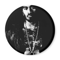 Black and White Male magnet