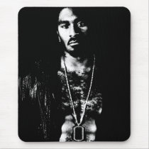 Black and White Male mousepad