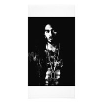 Black and White Male photo card