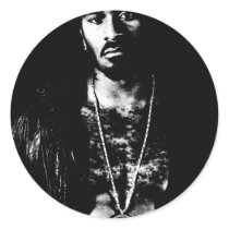 Black and White Male sticker