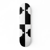 Black and White Mandelbrot Skate Decks