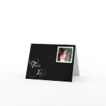 Black and White Modern Classic Thank You card