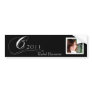Black and White Modern Classic Wine Label Bumper Stickers