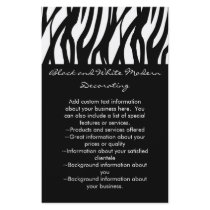 Black and White Modernist Stripe Full Color Flyer