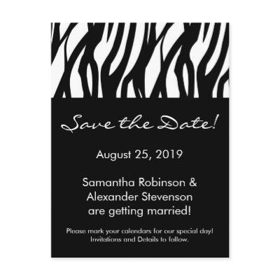 Black and White Modernist Stripe Postcards by CustomInvites