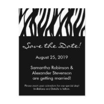Black and White Modernist Stripe Postcards