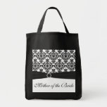 Black and White Mother of the Bride Tote Bag