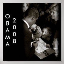 Black and White Obama Poster