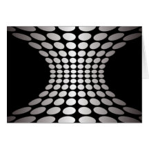 Black and White Optical Illusion Greeting Card