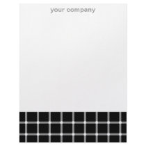 Black and white optical illusion letterhead template
