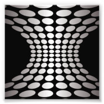 Black and White Optical Illusion Photo