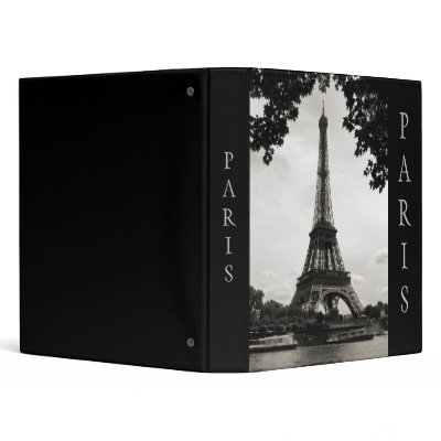Black and White Paris binder by BluePlanet