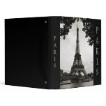 Black and White Paris binder