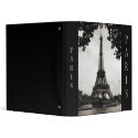 Black and White Paris binder