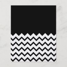 Black and White. Part Zig Zag, Part Plain Black. Custom Flyer