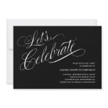 Black and White Party Invitations