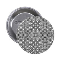 Black and White Pattern Templates Pinback Button
