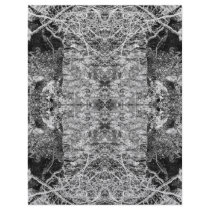 Black and White Pattern. Trees and Stone. Custom Flyer