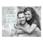 Black and White Photo Save the Date Card Personalized Invitation