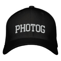 Black and White Photog Cap Embroidered Baseball Cap