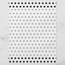 Black and White Polka Dot Pattern. Spotty. Personalized Flyer