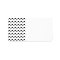 Black and White Polka Dot Pattern. Spotty. Custom Address Labels