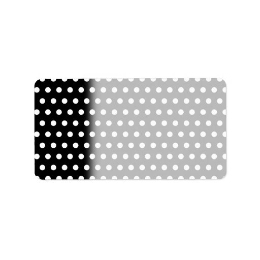 Black and White Polka Dot Pattern. Spotty. Custom Address Labels