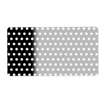 Black and White Polka Dot Pattern. Spotty. Personalized Shipping Labels