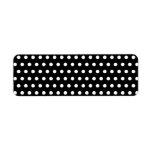Black and White Polka Dot Pattern. Spotty. Custom Return Address Label