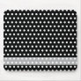 Black and White Polka Dot Pattern. Spotty. Mousepads