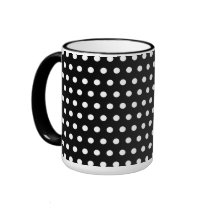 Black and White Polka Dot Pattern. Spotty. Coffee Mug