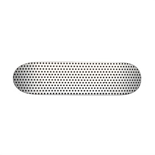 Black and White Polka Dot Pattern. Spotty. Skateboards
