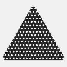 Black and White Polka Dot Pattern. Spotty. Sticker