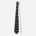 Black and White Polka Dot Pattern. Spotty. Neck Wear