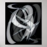 black and white poster