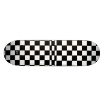 Black and White Racer skateboard