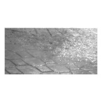 Black and White RainDrops Photo Card Template