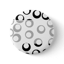 Black and White Retro Circles Pattern. Pin