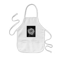 Black and White Rose. Apron