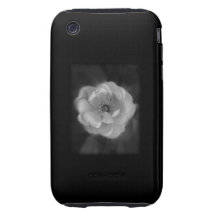 Black and White Rose. iPhone 3 Tough Cases