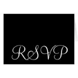 Black and White RSVP Cards for Wedding Invitations