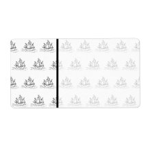 Black and White Sailing Ship Pattern Shipping Label
