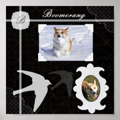 Black-and-white Scrapbook Page Posters by Customizables